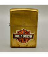 1999 Brass Harley-Davidson Zippo Lighter Preowned No Spark Date Code A XV - $24.95