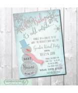 Winter Gender Reveal Invitation/Digital File/printable/Wording can be ch... - £11.79 GBP