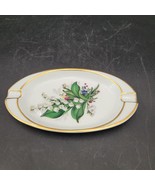 Vintage SC Limoges France Oval Ashtray Trinket Tray Souvenir Lily Of The... - £15.49 GBP
