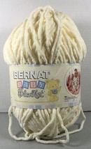 10.5 Oz Bernat Baby Blanket Polyester Bulky Yarn - Vanilla - 220 Yards - 04008 - £10.24 GBP