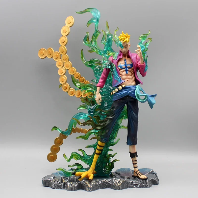 34cm One Piece Figures Marco Anime Figure GK Figurine Iu Immortal Birds Model - £43.09 GBP+