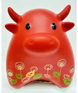 Starbucks Lunar Chinese New Year OX COW 2009 Red Money Coin Cash Piggy Bank - $5,666.00 MXN