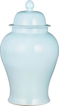 Temple Jar Vase Large Icy Blue Ceramic - £438.29 GBP