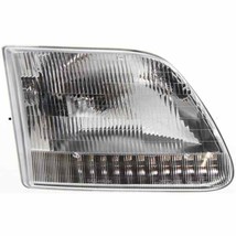 Headlight For 1997-2004 Ford F-150 Right Side Chrome Clear Lens With Fluted Lens - £39.52 GBP