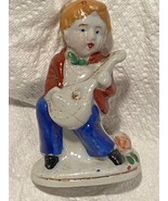 2 3/4&quot; Occupied Japan Vintage Figurine Boy Playing Instrument *Pre-Owned... - $241.14 MXN