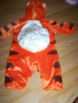 Size 12 Months Disney Winnie Pooh Tigger Plush Tiger Halloween Costume Orange  - £28.11 GBP