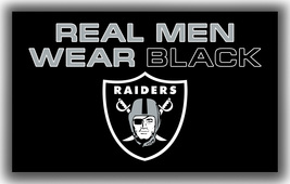 Las Vegas Raiders Football Team Memorable Flag 90x150cm3x5ft Real Men We... - $14.55