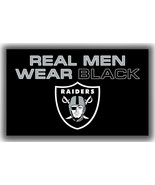 Las Vegas Raiders Football Team Memorable Flag 90x150cm3x5ft Real Men We... - €10,97 EUR