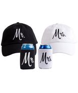 Ann Arbor T-shirt Co. Matching Mr. &amp; Mrs. Baseball Caps Set with Beer Ho... - $8.16 CAD