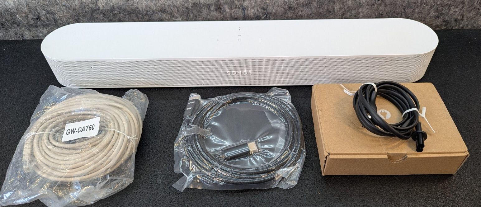 Sonos Beam Soundbar S14 (Gen 1) With Power Cord - White - Factory Reset - $219.99