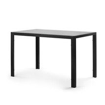 Dining Table Glass Top - Black - £121.22 GBP