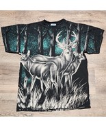 VTG Whitetail Deer AOP Shirt Size M All Over Print Sunrise SPORTSWEAR Tu... - $1,113.66 MXN