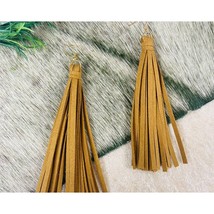 Life is Better in Cowboy Boots Western Light Brown Fringe Earrings - $258.82 MXN