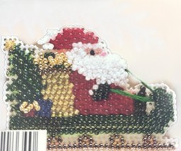 Mill Hill Holiday Ornaments VI Santa Sleigh Counted Glass Bead Ornament ... - $245.13 MXN