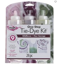 Tulip One-Step Tie-Dye Color Kit, Wildflower, (Blush pink, sage, deep plum) - £8.58 GBP