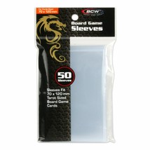 2 packs of 50 (100) BCW 70mmX120mm Clear Std Tarot Sized Board Game Card... - $8.81