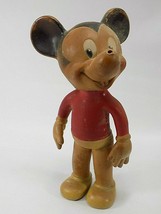 Vintage Mickey Mouse 8&quot; Rubber / Vinyl Figure Walt Disney Prod The Sun Rubber Co - £27.05 GBP