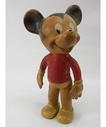 Vintage Mickey Mouse 8&quot; Rubber / Vinyl Figure Walt Disney Prod The Sun R... - $47.37 CAD