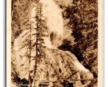 RPPC Skalkaho Falls Skalkaho Passaggio Montana MT Johnsons Foto Cartolin... - $14.29