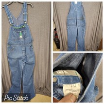 Liberty Overalls Mens 36x34 Bib Carpenter Blue Denim Farm Chore Outdoors - $21.09