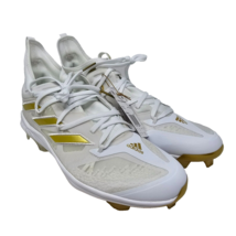 Adidas Adizero Afterburner Men&#39;s Size 12.5 Baseball Cleats GZ6513 White Gold New - £47.06 GBP