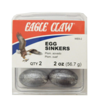 Eagle Claw Egg Sinker, Fish Weight, 2 Oz., Pack of 2 - $4.49