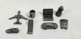 Vtg Lot Of 8 Monopoly Metal Pieces Pewter Movers Here &amp; Now Edition Razr Dog E5 - £8.99 GBP