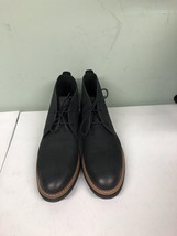Cole Haan Men&#39;s York Chukka Nubuck Leather Boot C34160 Black Size 10.5M - £71.30 GBP