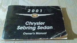 2001 Chrysler Sebring Sedan Owner&#39;s Manual First Edition Daimler 810261003... - £9.31 GBP