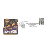 First Day Cover Los Angeles Lakers NBA Champions 3 in a Row 2000- 2002 - $91.14 MXN