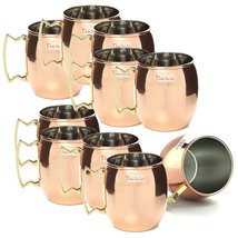 Set of 10 - Prisha India Craft Copper Plating Stainless Steel Mule Mug 5... - £46.13 GBP
