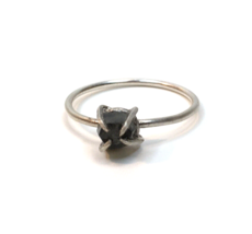 Sterling Silver Rough Raw Montana Sapphire Ring Unheated Size 8.5 - £46.91 GBP