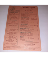 1950s Menu HOTEL LAGUNA COFFEE SHOP Laguna, CA Breakfast Menu Single Page - £31.28 GBP