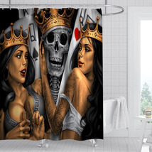 Skull Halloween 15 Custom Shower Curtain Bathroom Waterproof Decorative Bathtube - £16.88 GBP+