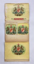 LOT 1908/9 antique CIGAR LABEL PROGRESSIVE PROOF FOLDERS finest and prot... - £37.50 GBP