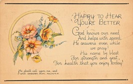 HE SHALL CALL UPON ME AND I WILL ANSWER HIM-PSALMS 91:15~1944 RELIGIO CARD - $7.17
