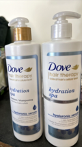 Dove Hair Therapy Hydration Spa with Hyaluronic Serum Shampoo &amp; Conditio... - £7.75 GBP