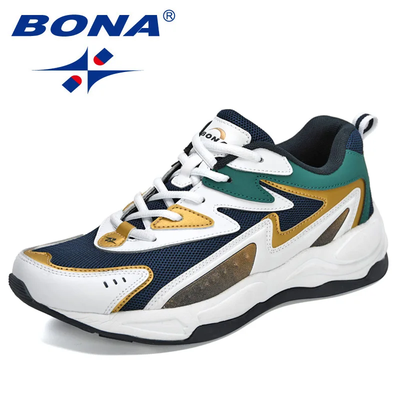 BONA 2024 New Designers Trendy   Men Thick Sole Casual Dad Shoes Lightweight  Sh - £174.06 GBP