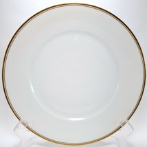 Hutschenreuther Burley Tyrell Dinner Plate 10&quot; White Gold Band Antique - $25.60
