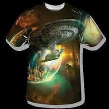 Star Trek Enterprise Battleships Sublimation Front Print T-Shirt 3X NEW UNWORN - £22.93 GBP