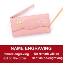 2022 New Long Women Wallets Name Engraved Card Holder Cute Female Wallet Magneti - £45.94 GBP