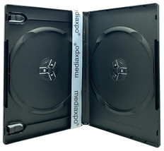 PREMIUM STANDARD Black Double DVD Cases (100% New Material) - £13.09 GBP+