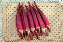 100+ Organic Red Burgundy Okra Seeds| Đậu Bắp  , 2023 Season , 90% germi... - £2.34 GBP