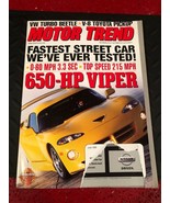 MOTOR TREND JUNE 1999 650-HP VIPER ISSUE - $115.32 MXN