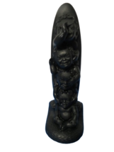 Vintage 1964 CoCo Joe Hawaii Black Lava 7.5&quot;T Totem Four Wise Menehune TIKI - £21.47 GBP