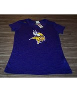 Vintage Style WOMEN&#39;S TEEN JRS MINNESOTA VIKINGS NFL FOOTBALL T-shirt ME... - $27.08 CAD