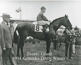 1931 - TWENTY GRAND in Kentucky Derby Winners Circle - 10&quot; x 8&quot; #2 - £15.98 GBP