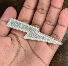 Lightning bolt crystal hair clip - $11.88