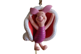 Noma Winnie the Pooh Piglet in Giant Santa Hat Blanket Christmas Ornament 3.5" - £6.29 GBP
