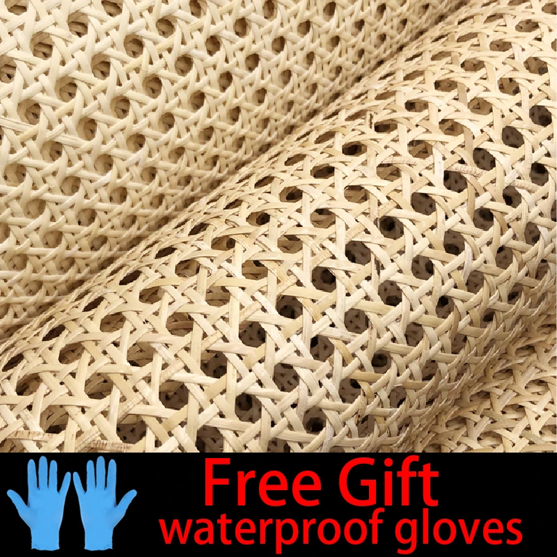 30-55CM Wide Natural Rattan Cane Webbing Sheets Real Indonesia Rattan Ro... - $15.48+